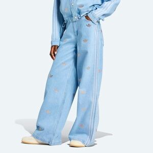 Adidas Women's Sky Blue Wide Leg Jeans
RHINESTONE Size XL NWOT